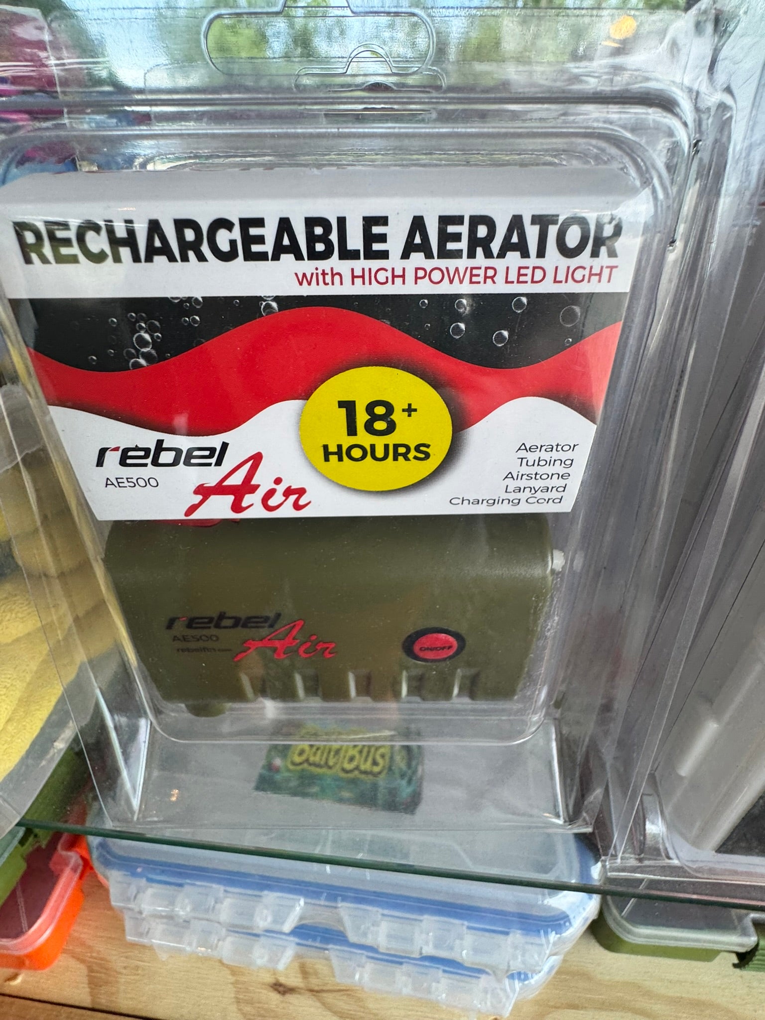 Rebel Air AE500 Rechargeable Bait Aerator with LED Light